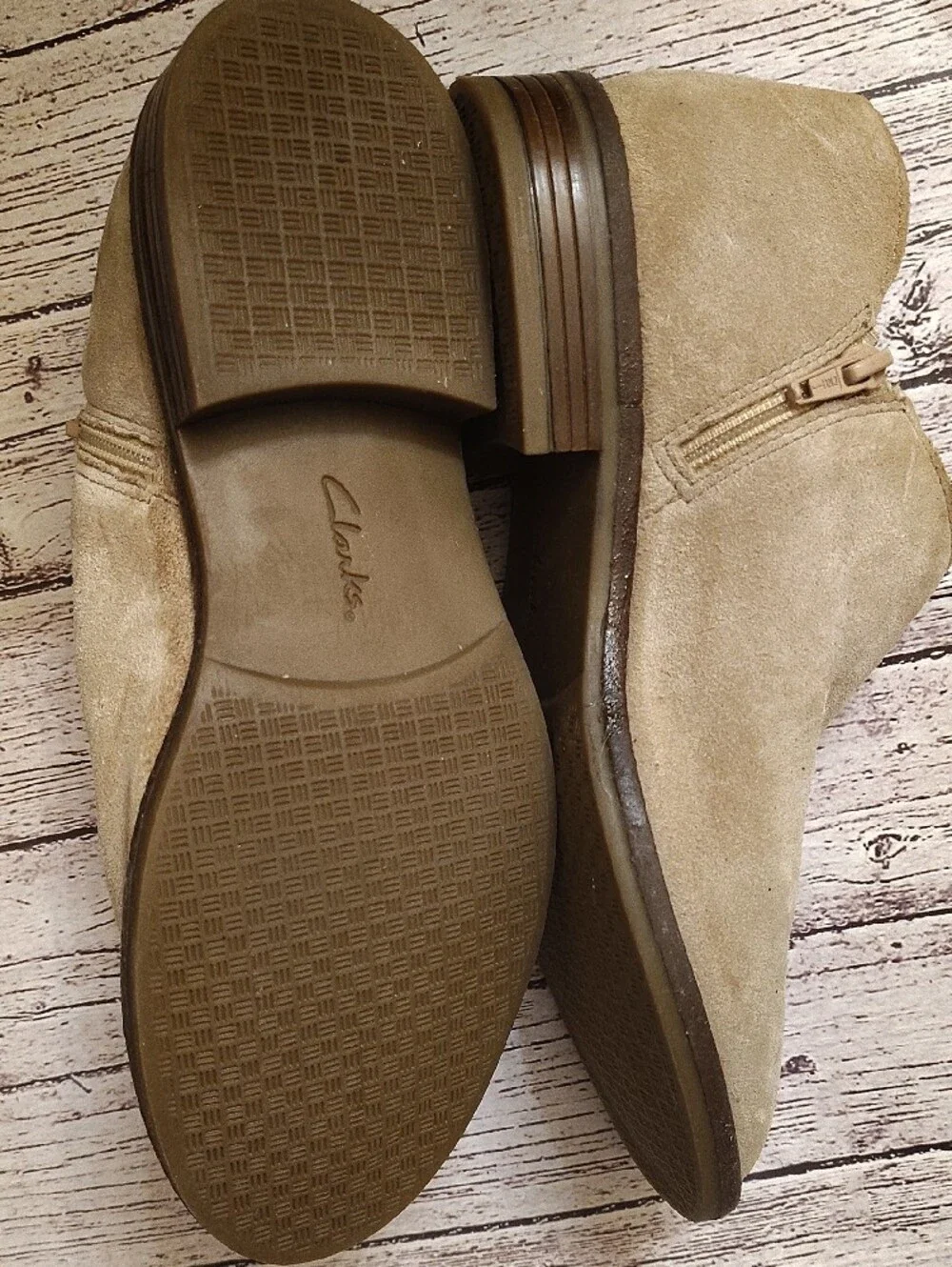 Collection B Women’s Beige Suede Ankle Booties